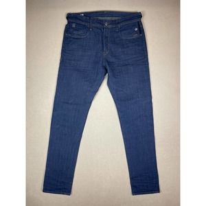 G Start Raw Jeans Adult‎ 32/34 Blue Slim G-Bleid Button Fly Preppy Mens
